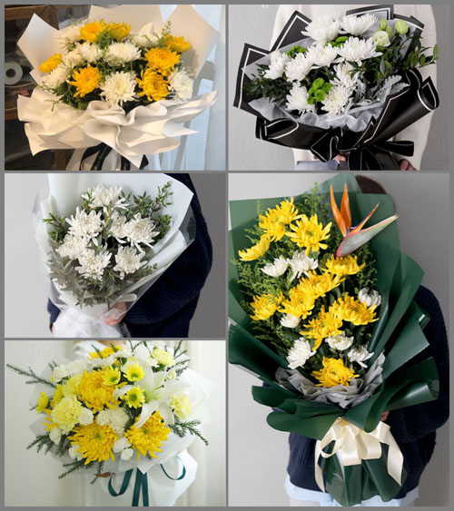广东江门市台山市深井镇蓝田村白事花束代送
